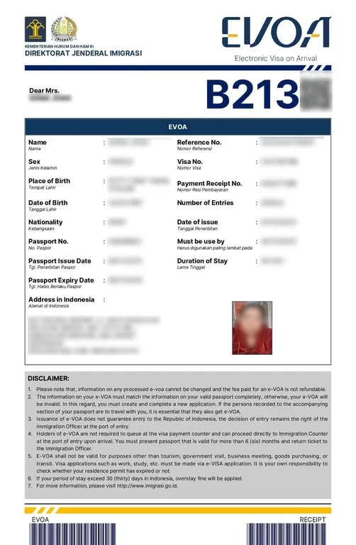 Indonesia E-Visa