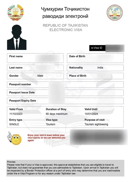 Tajikistan e-Visa