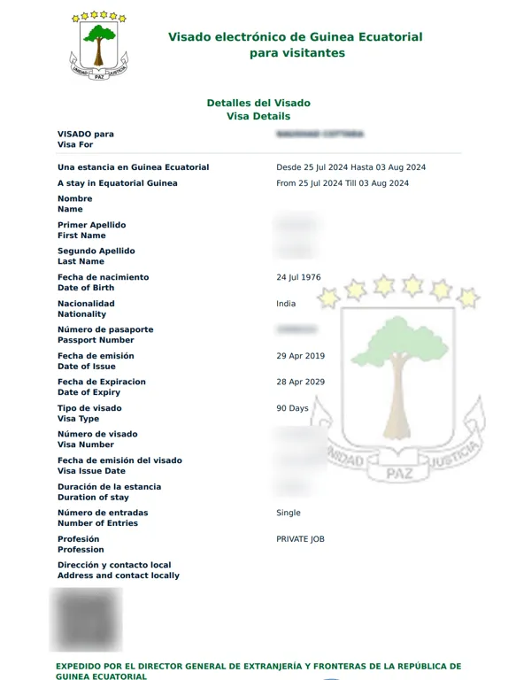 Equatorial Guinea visa