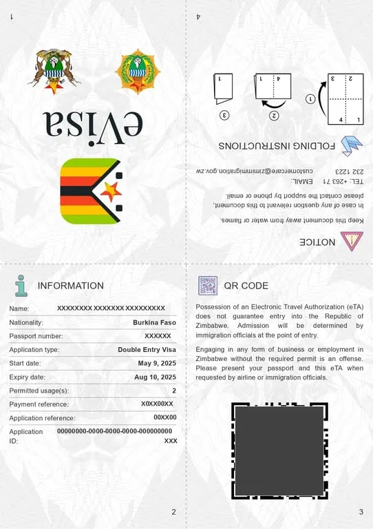 Zimbabwe e-visa